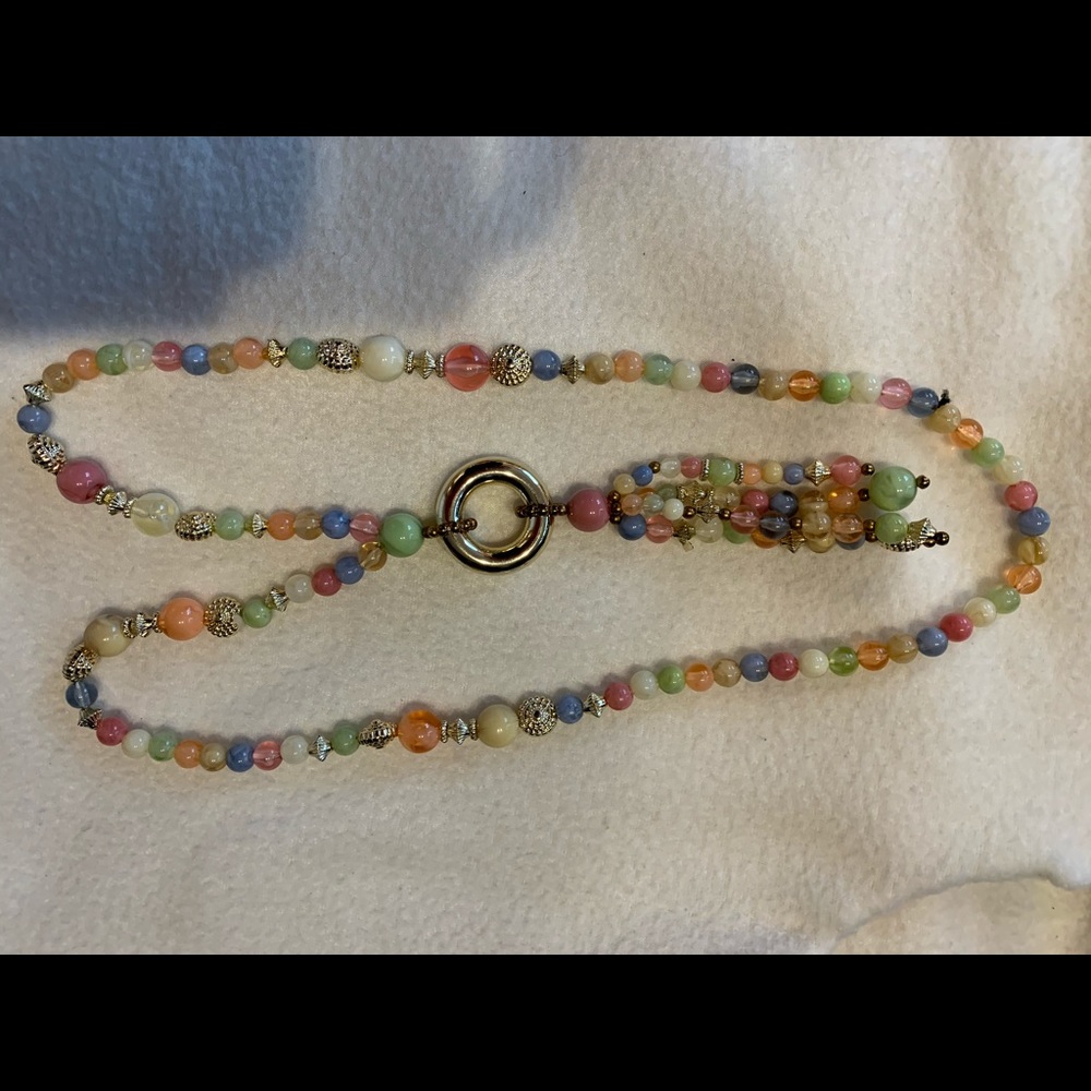 Multi color long necklace -20”